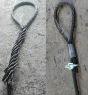 插编钢丝绳和压制钢丝绳的不同工艺